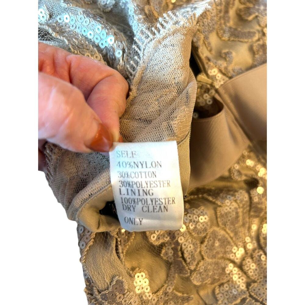Tadashi Shoji Waverly Sequin Embroidered Gown - Size 2 - Picture 12 of 16